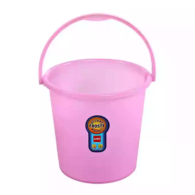 Cello Plastic Frosty Bucket Delux , Pink, 18 Litre